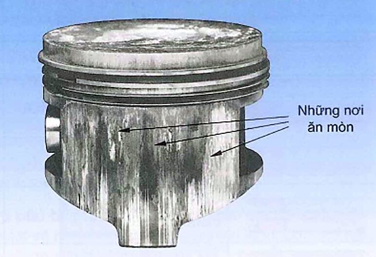 Ăn mòn trượt khô ở thân piston