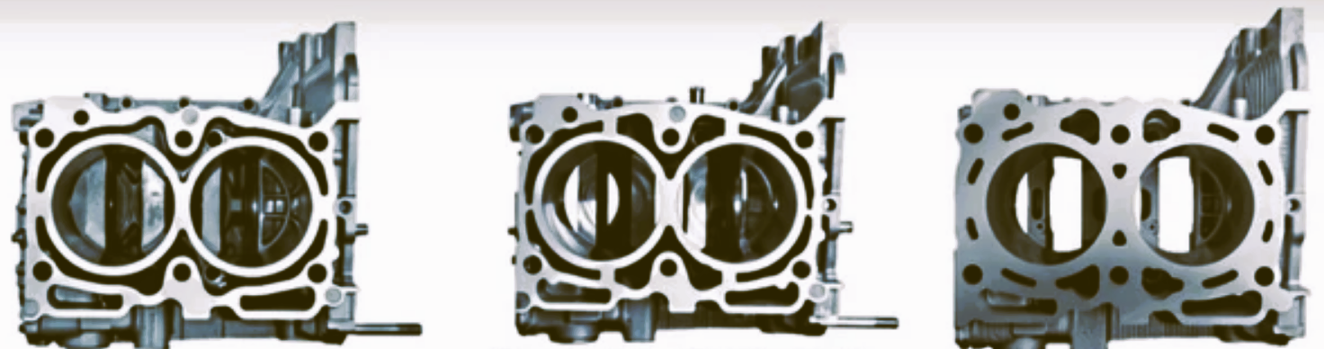 Khối xy-lanh hở, nửa kín và kín